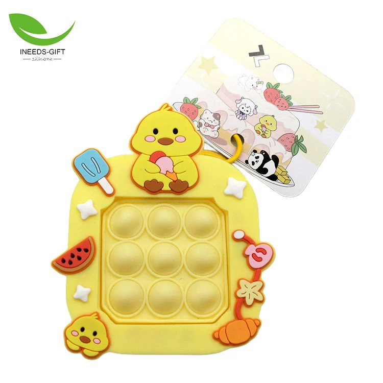 Cartoon Animal Pop Toy Keychain