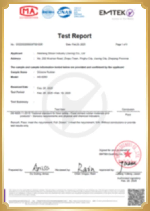 Our Certificate