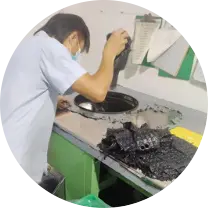 Flash and burr removal by manual trimming and mechanical polishing