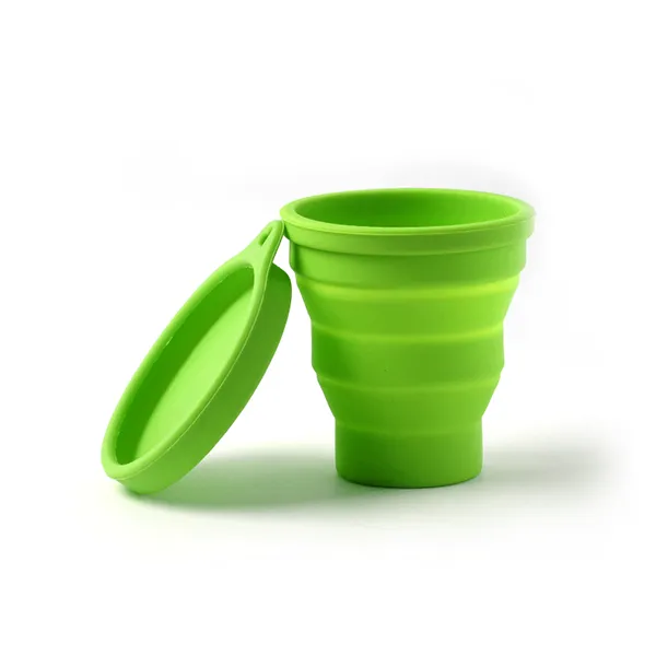 Collapsible silicone cup