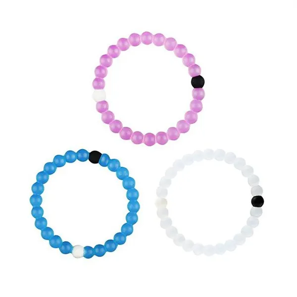 Rainbow twist silicone bracelet