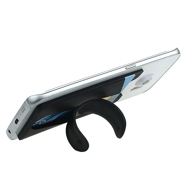Silicone phone lanyard card holder