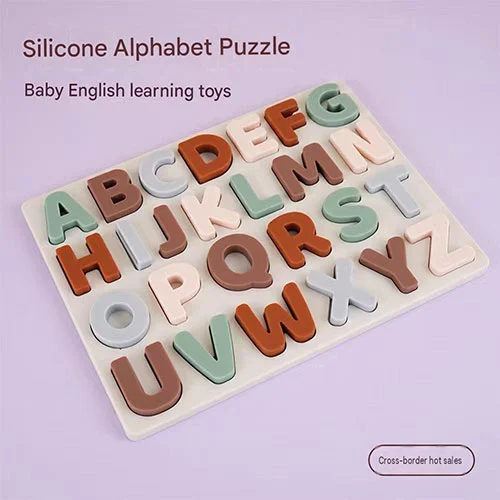 Letter Alphabet Silicone Puzzle Toy