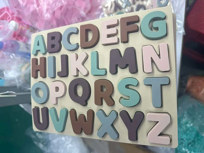 Letter Alphabet Silicone Puzzle Toy