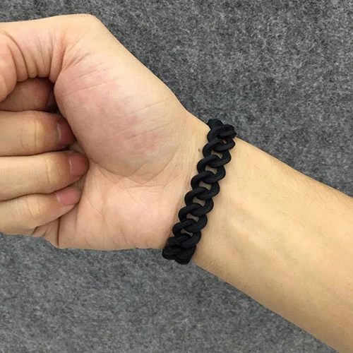 Rainbow Twist Silicone Bracelet
