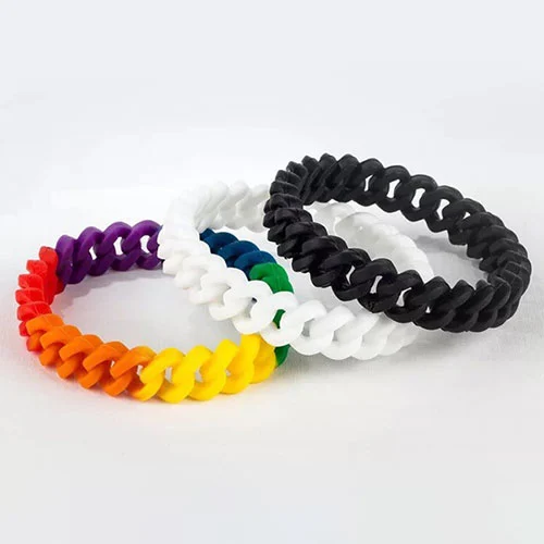 Rainbow Twist Silicone Bracelet