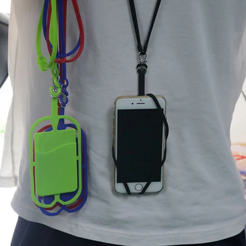 Silicone Phone Lanyard Card Holder