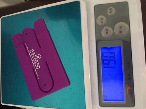 Silicone Phone Wallet With Stand - color options display