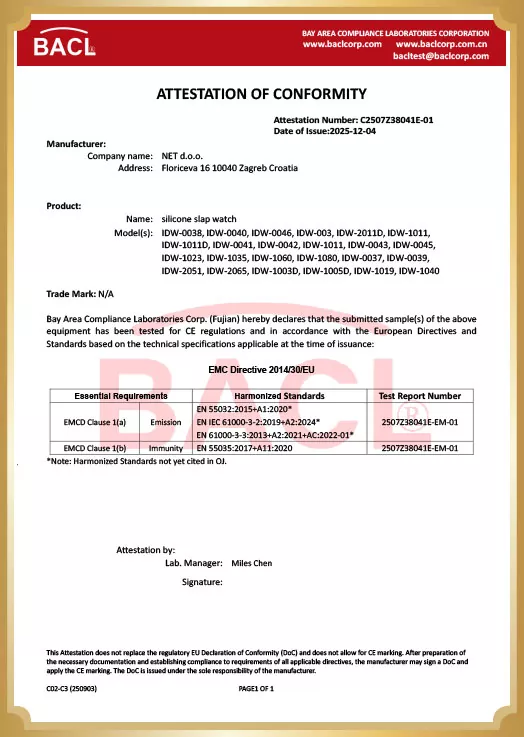 BACL certification