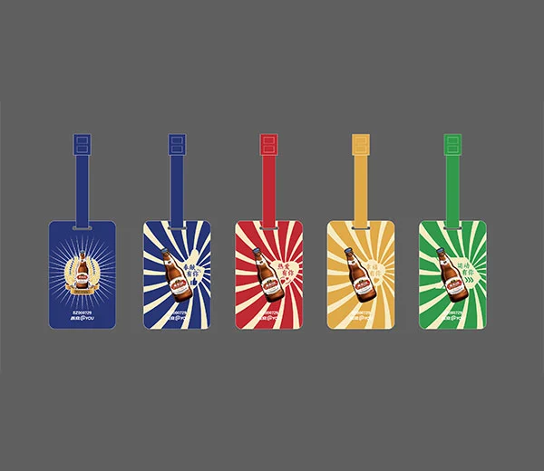 Printed Silicone Luggage Tags Product
