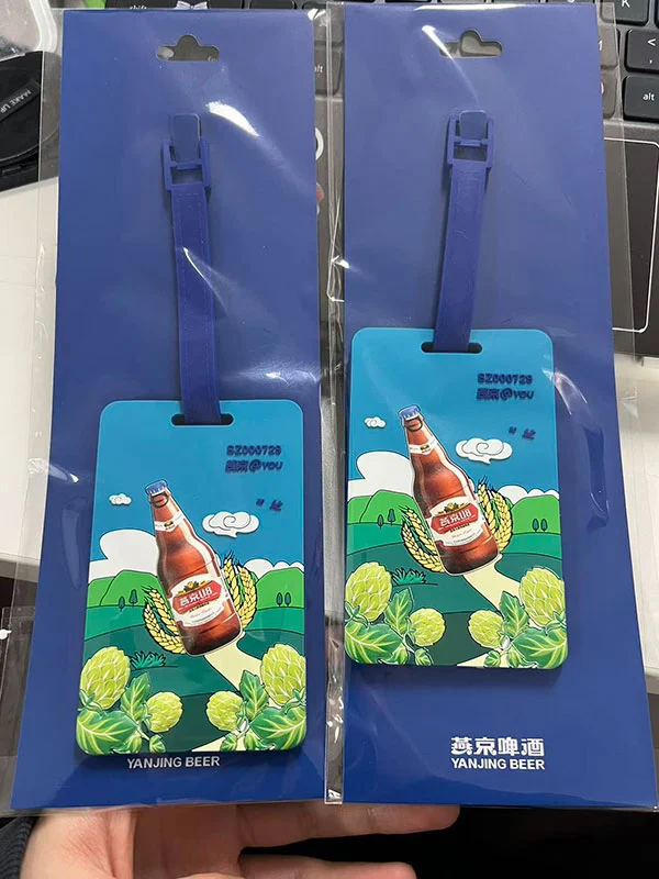 Printed Silicone Luggage Tags Custom