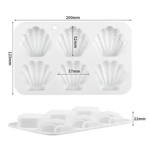 Shell Shape Shell Ice Cube Mold