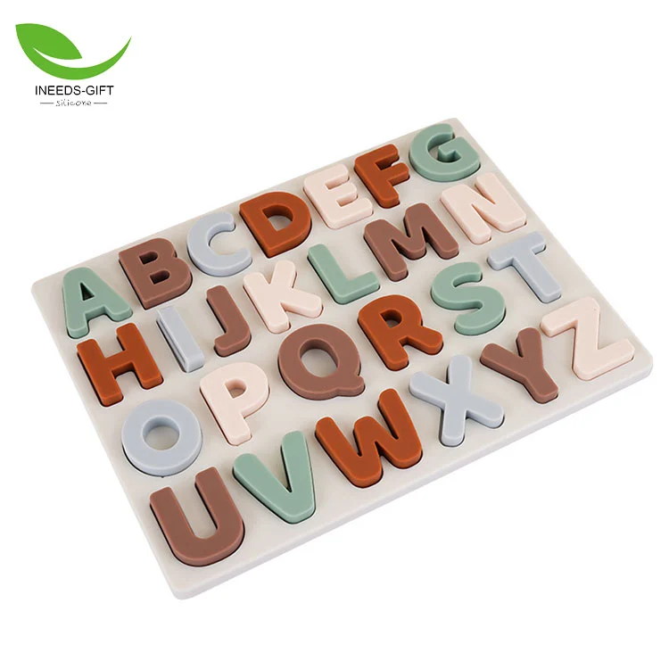 Letter Alphabet Silicone Puzzle Toy