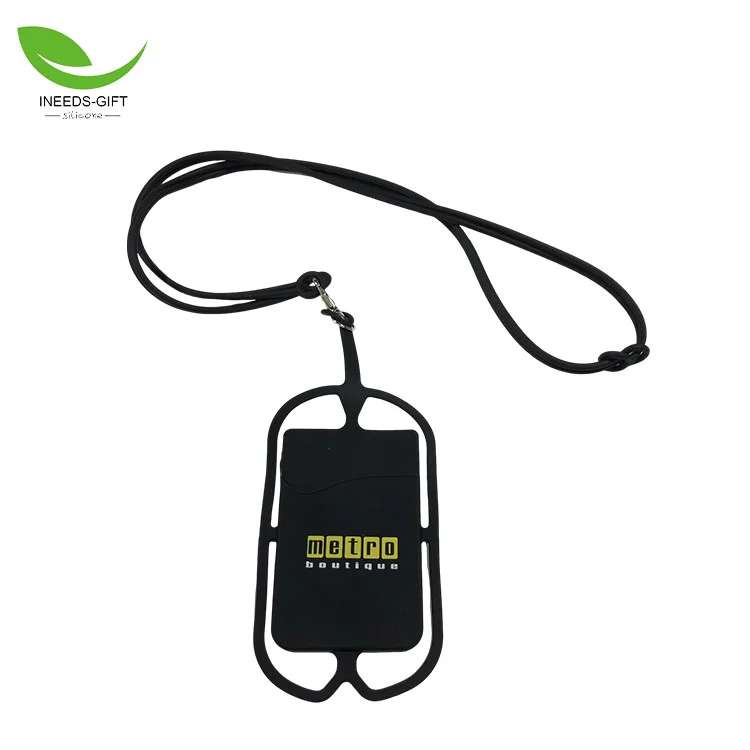 Silicone Phone Lanyard Card Holder